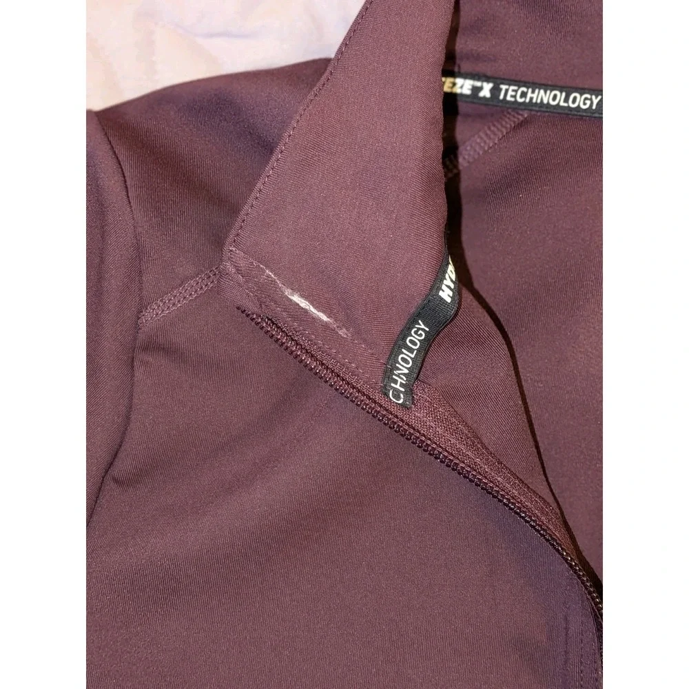 HydroFreeze X Instant Cooling Zip‎ Up Long Sleeve Womens Medium Purple